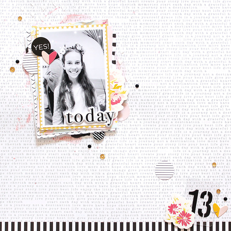 'Today' Scrapbook Layout | Mandy Melville