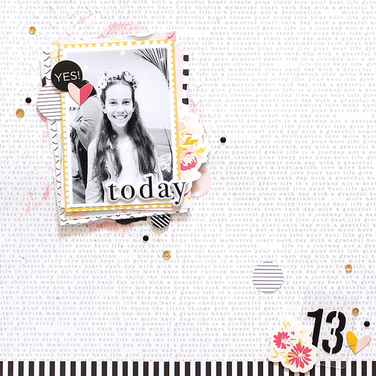 'Today' Scrapbook Layout | Mandy Melville