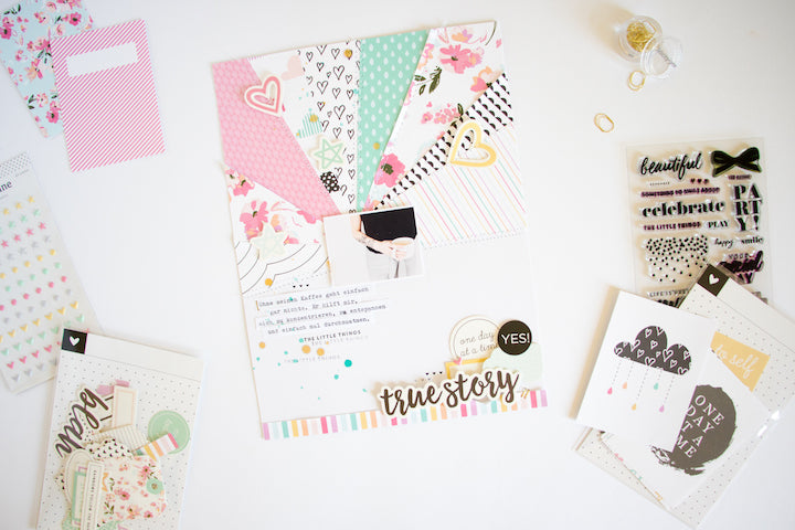 "True Story" Layout with Sketch | Kathleen Graumüller