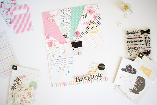 "True Story" Layout with Sketch | Kathleen Graumüller