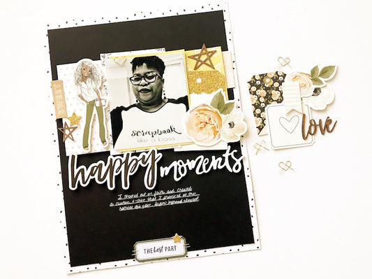 Happy Moments Layout | Victoria Calvin