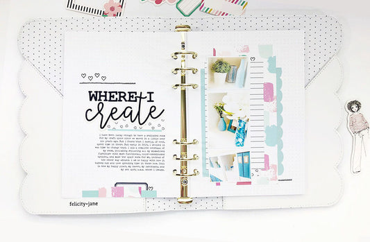 Where I Create - FJ Note To Self Binder | Lynne Ashcraft