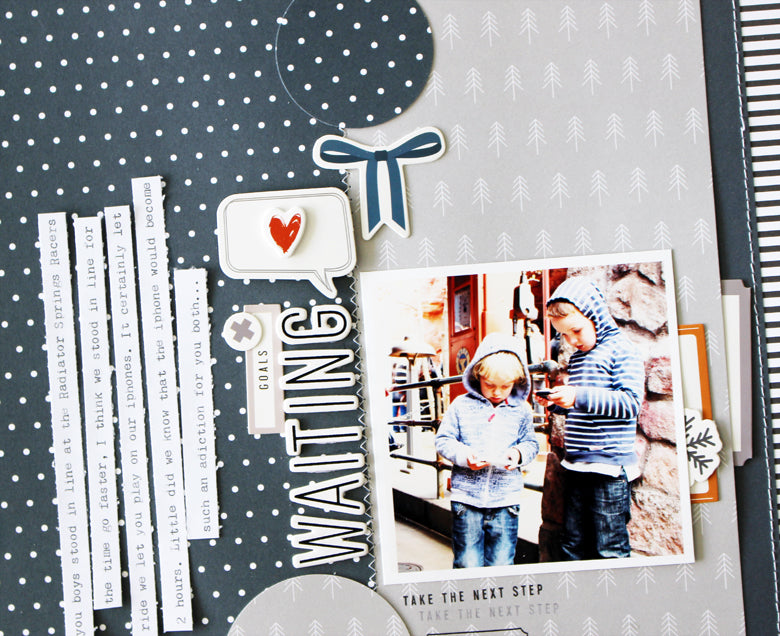"Waiting" Masculine Layout | Kim Jeffress