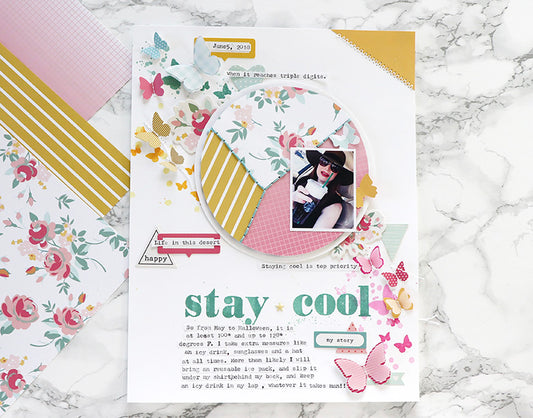 Brie Butterflies Layout | Leigh Ann Odynski
