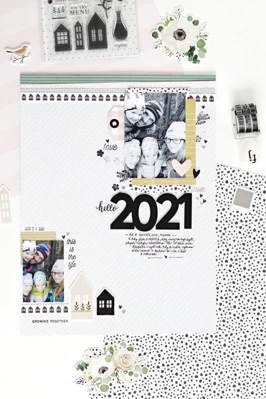 "HELLO 2021" Layout | Jana Bennett