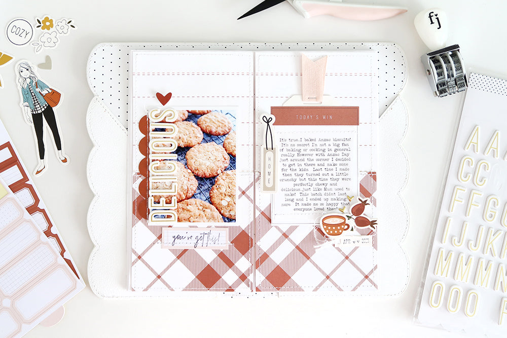 "Delicious" Traveler's Notebook Spread | Sheree Forcier