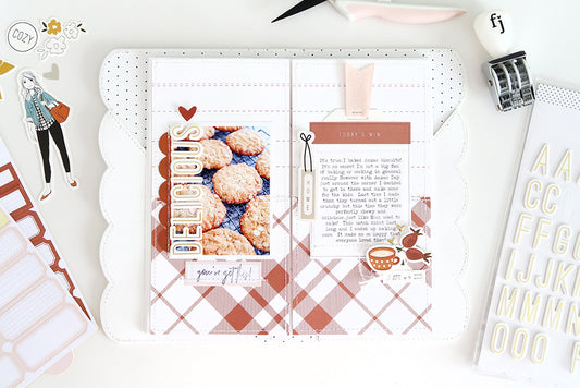 "Delicious" Traveler's Notebook Spread | Sheree Forcier