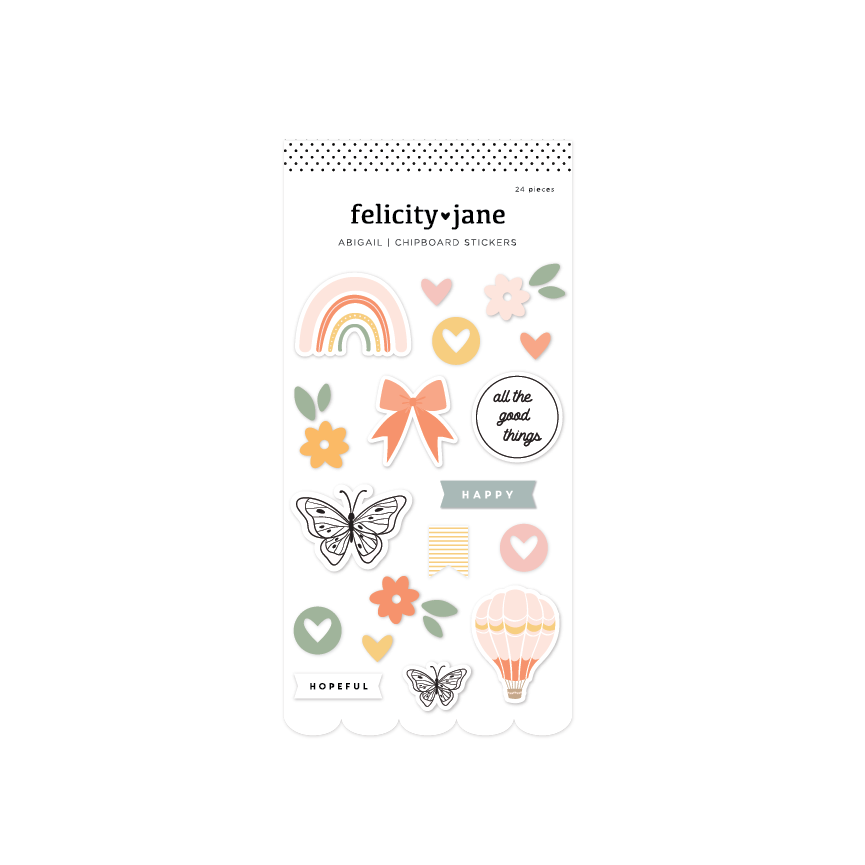 Abigail | Chipboard Stickers