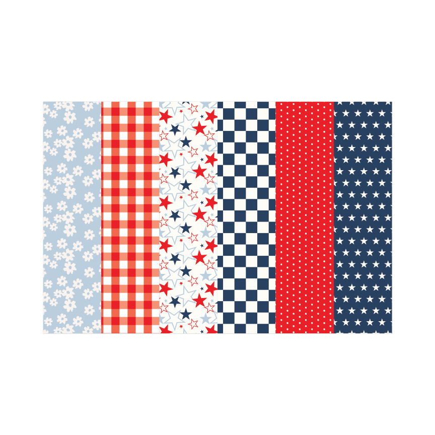 Americana Digital Paper Set