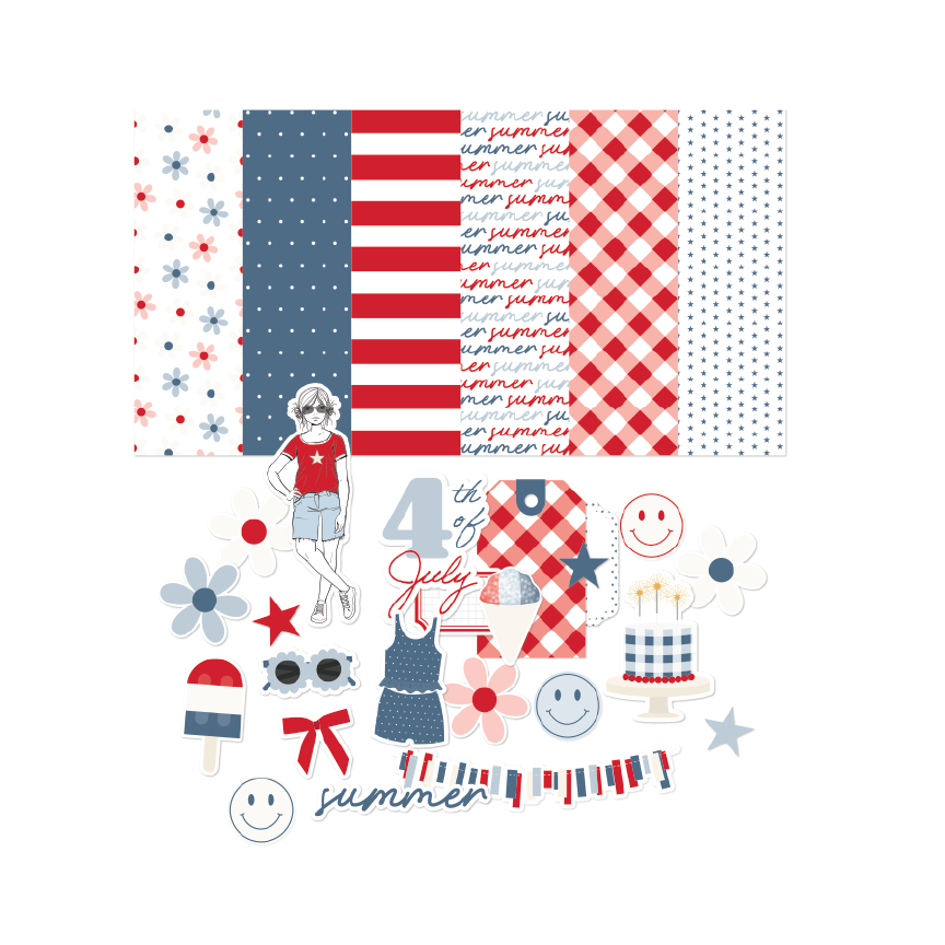 Mini Digital Kit | Stars & Stripes