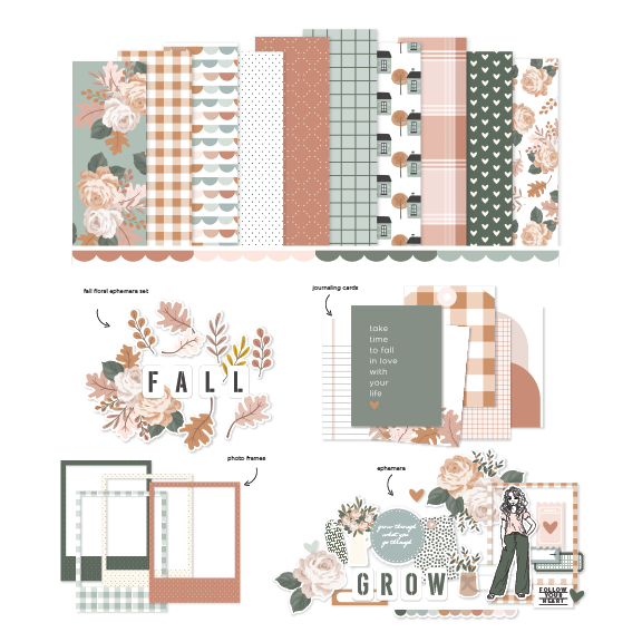 Mini Digital Kit  Happy Spring – Felicity Jane