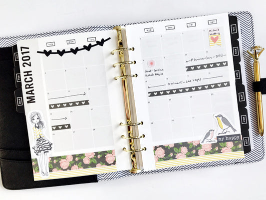 March Monthly Planner Spread | Anita Patel