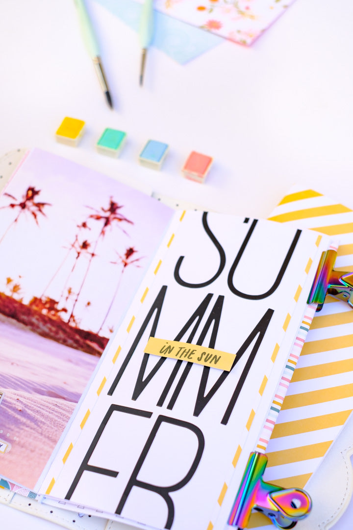 "Summer" Traveler's Notebook Spread | Laura Balboa