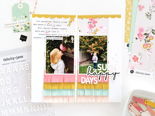 "Happy Days" Traveler's Notebook Spread | Tina Stepanova