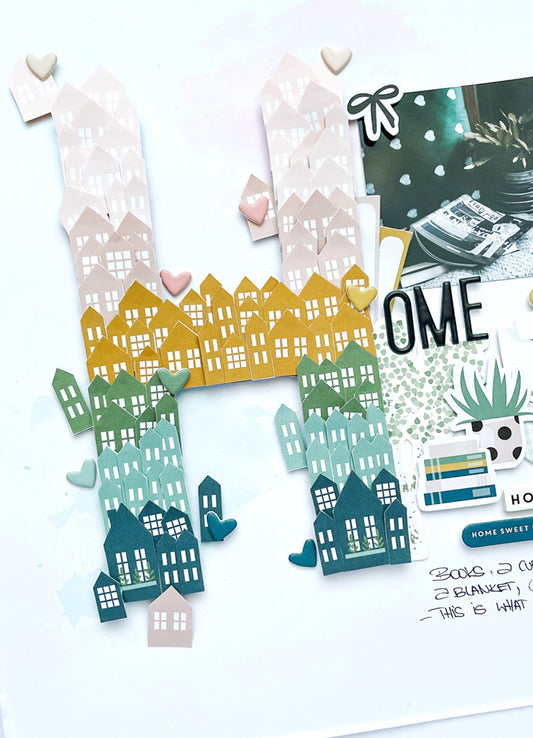 "Home" Scrapbook Layout | Kerstin Scheidler