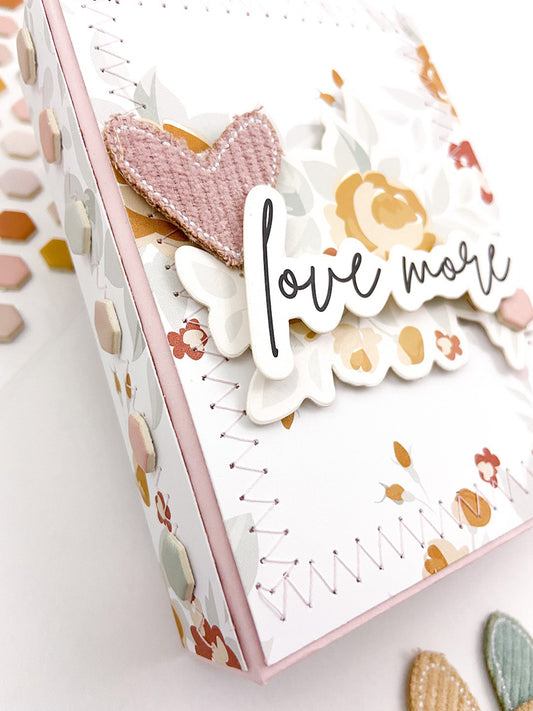 Mini Album with Chipboard Frames | Ashley Bright