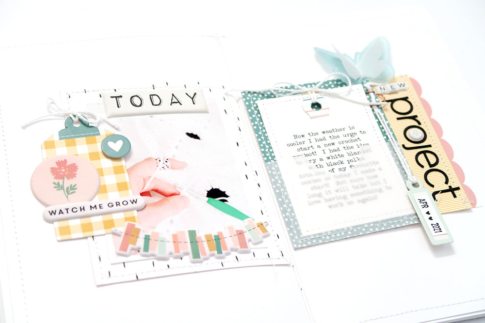 "New Project" A5 Notebook Spread | Sheree Forcier