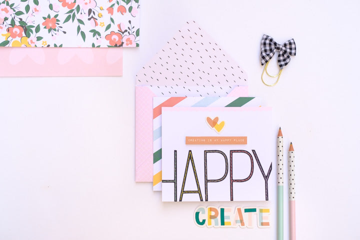 “CREATING IS MY HAPPY PLACE” CARD | LAURA BALBOA