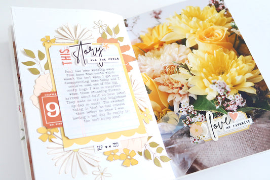 Floral A5 Notebook Spread | Sheree Forcier