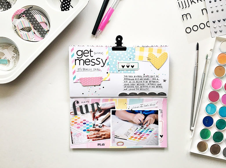 Get Messy Traveler's Notebook Layout | Andrea Gray