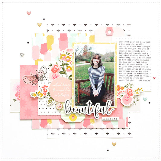 'Beautiful Moments' Layout | Mandy Melville