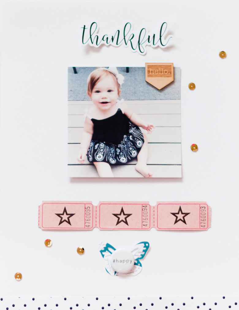 "thankful" Layout | Alexes Marie Brown