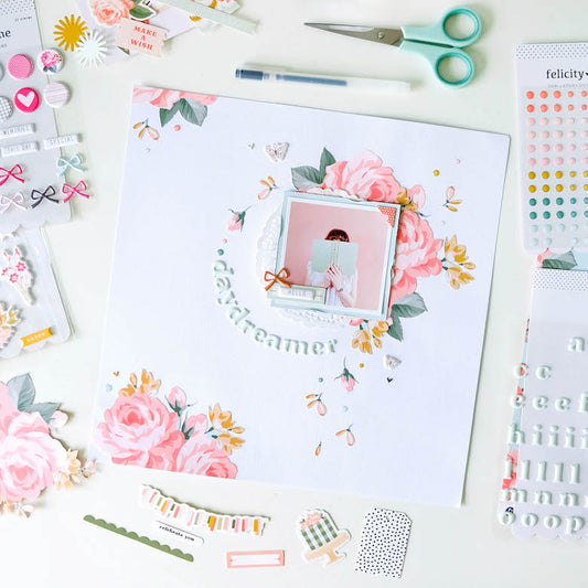 "Daydreamer" Floral Layout | Tiffany Julia