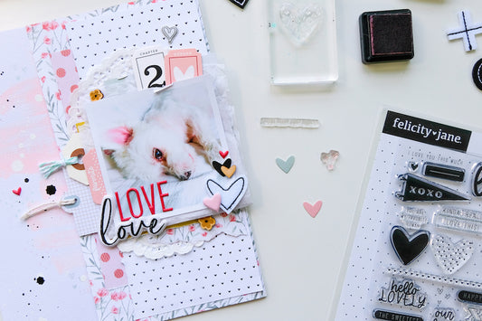 "Love Love" 6x8 Interactive Layout | Tiffany Julia