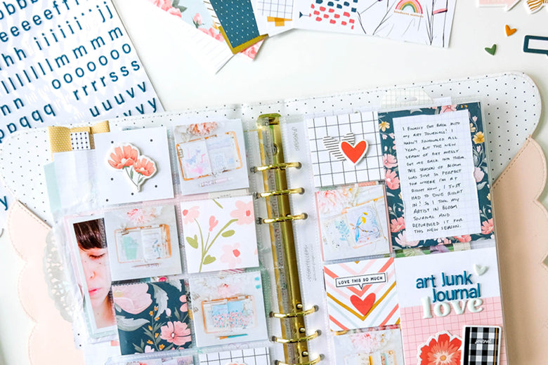 "Journal Love" Note to Self Pocket Page Spread | Tiffany Julia