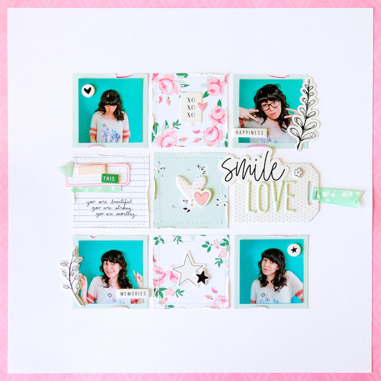 "Smile Love" Layout | Tiffany Julia