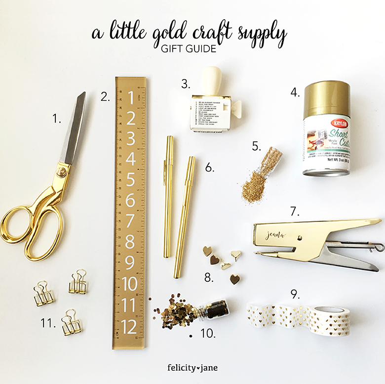little gold craft supplies | gift guide