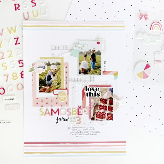 "Strawberries" Layout | Jana Bennett