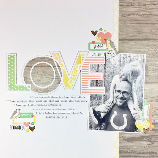Love Layout by Elizabeth Pear | @FelicityJane