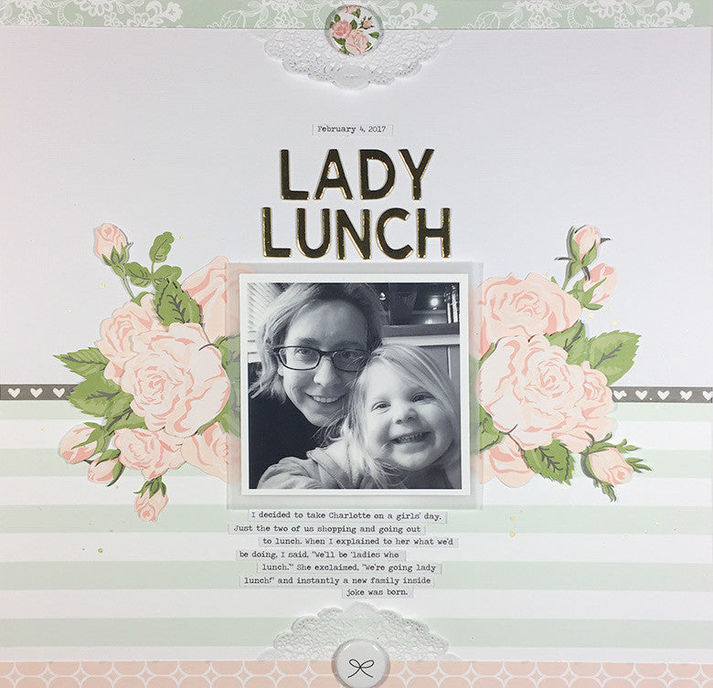 Lady Lunch Layout by Elizabeth Pear | @FelicityJane