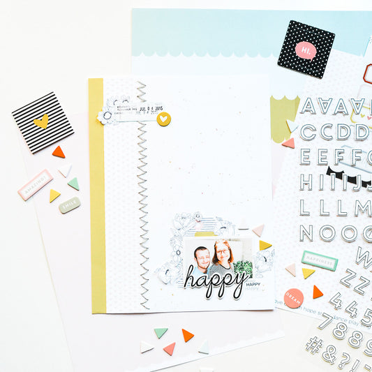 Happy Happy Happy Layout | Suzanna Stein