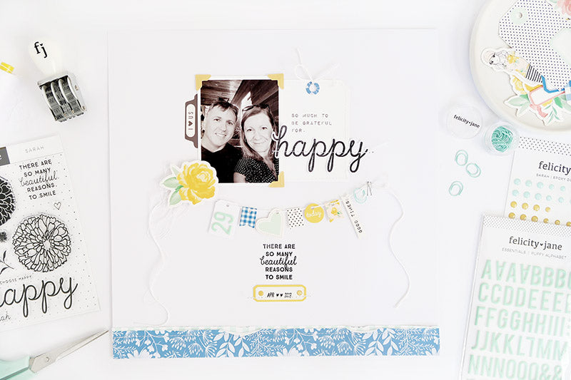 Happy Layout with Process Video | Sheree Forcier