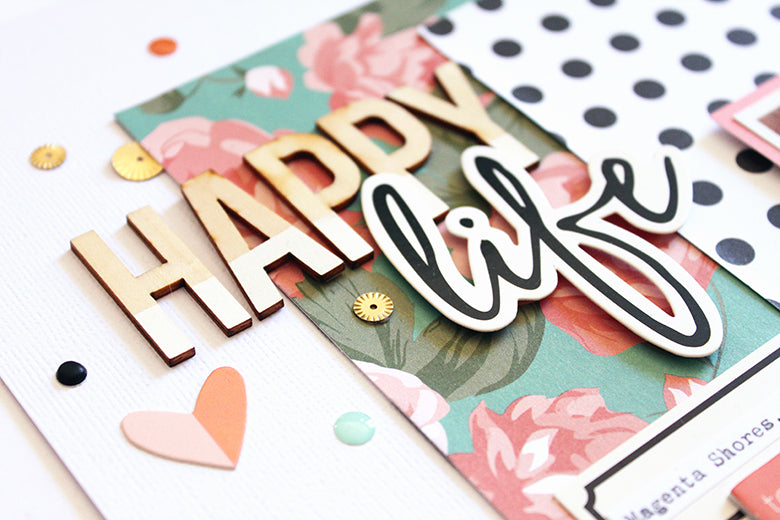 Happy Life Layout + Process Video | Mandy Melville