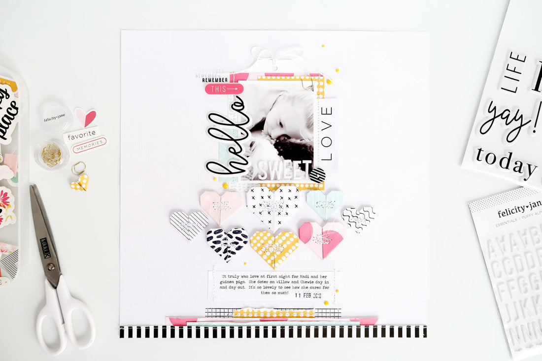 "Hello Sweet Love" Layout + Process Video | Sheree Forcier