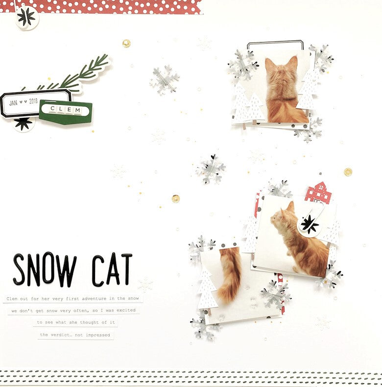 Snow Cat Layout | Danielle Menage-Jensen