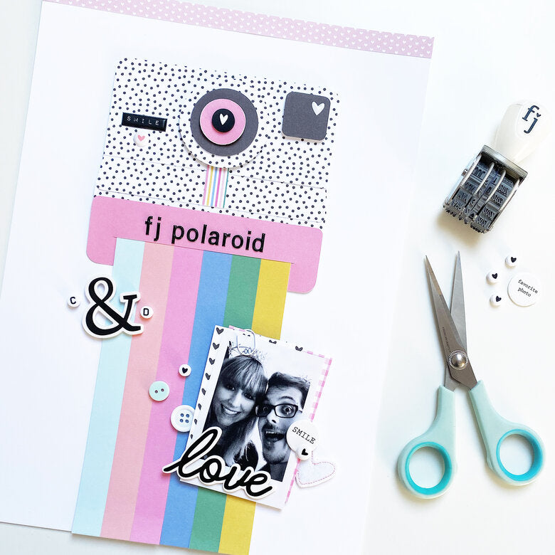 Polaroid Love 9x12 Layout | Danielle Menage-Jensen