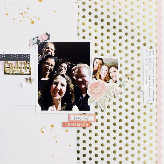 Crazy layout featuring  designer vellum