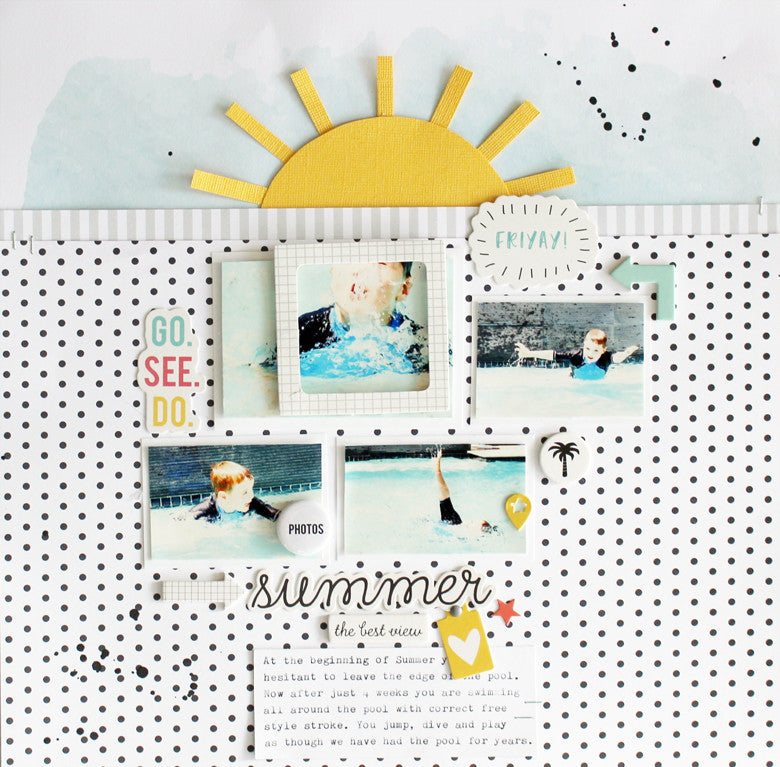 Summer layout with the Summer Kit! | Kim Jeffress