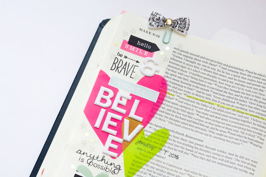 "Mark 9:23" Bible Journaling | Jessy Christopher