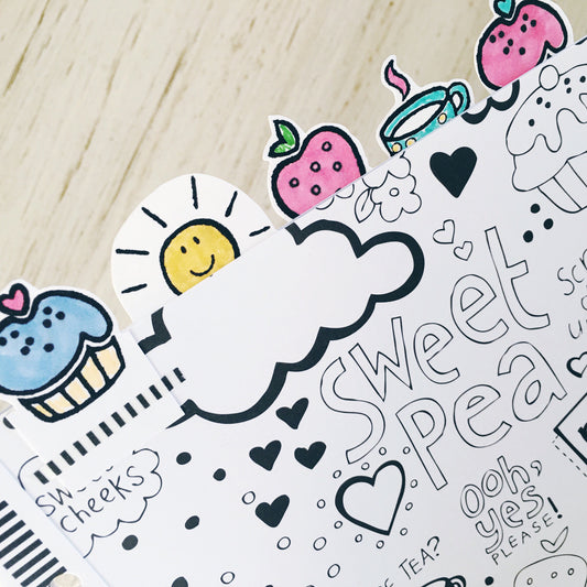 Happy Day Dividers and Tabs | Julie Kinneeveauk