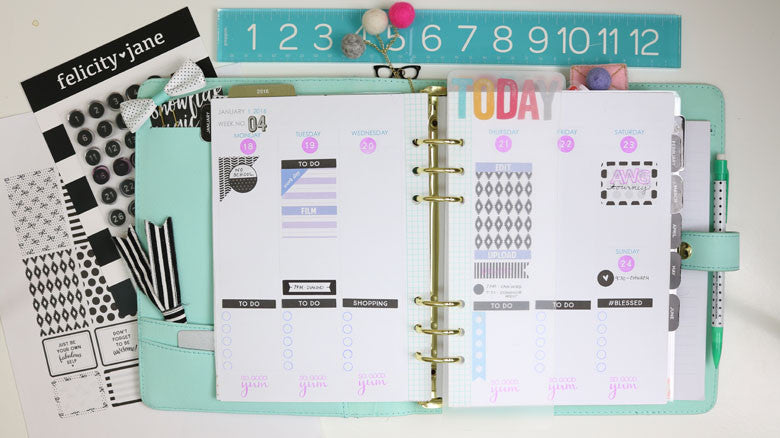 How to print and cut Felicity Jane planner stickers | Julie Kinneeveauk