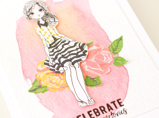 Watercolored Jane Card | Nancy Damiano