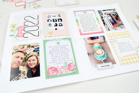 My Memories Notebook Spread with the Kayla Kit | Sheree Forcier