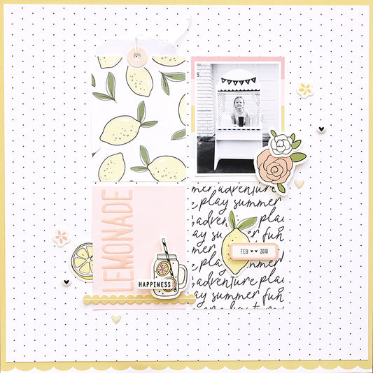 'Lemonade' Layout with the Elizabeth Kit | Mandy Melville
