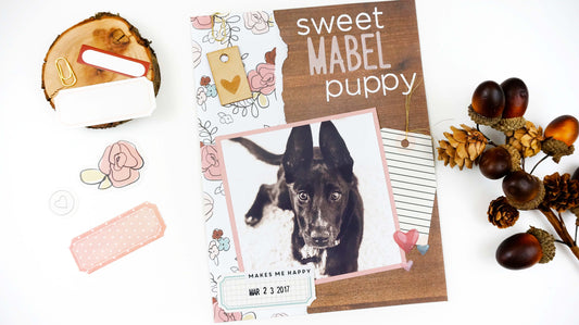 Sweet Mabel Puppy | 6x8 Layout | Lindsey Lanning