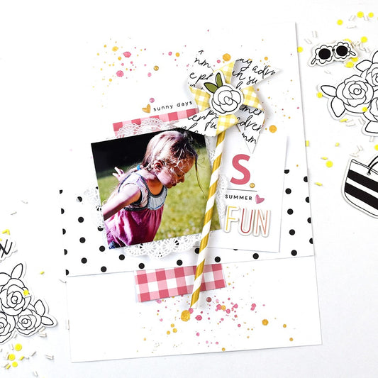 Summer Fun Layout using the Elizabeth Kit | Lorilei Murphy
